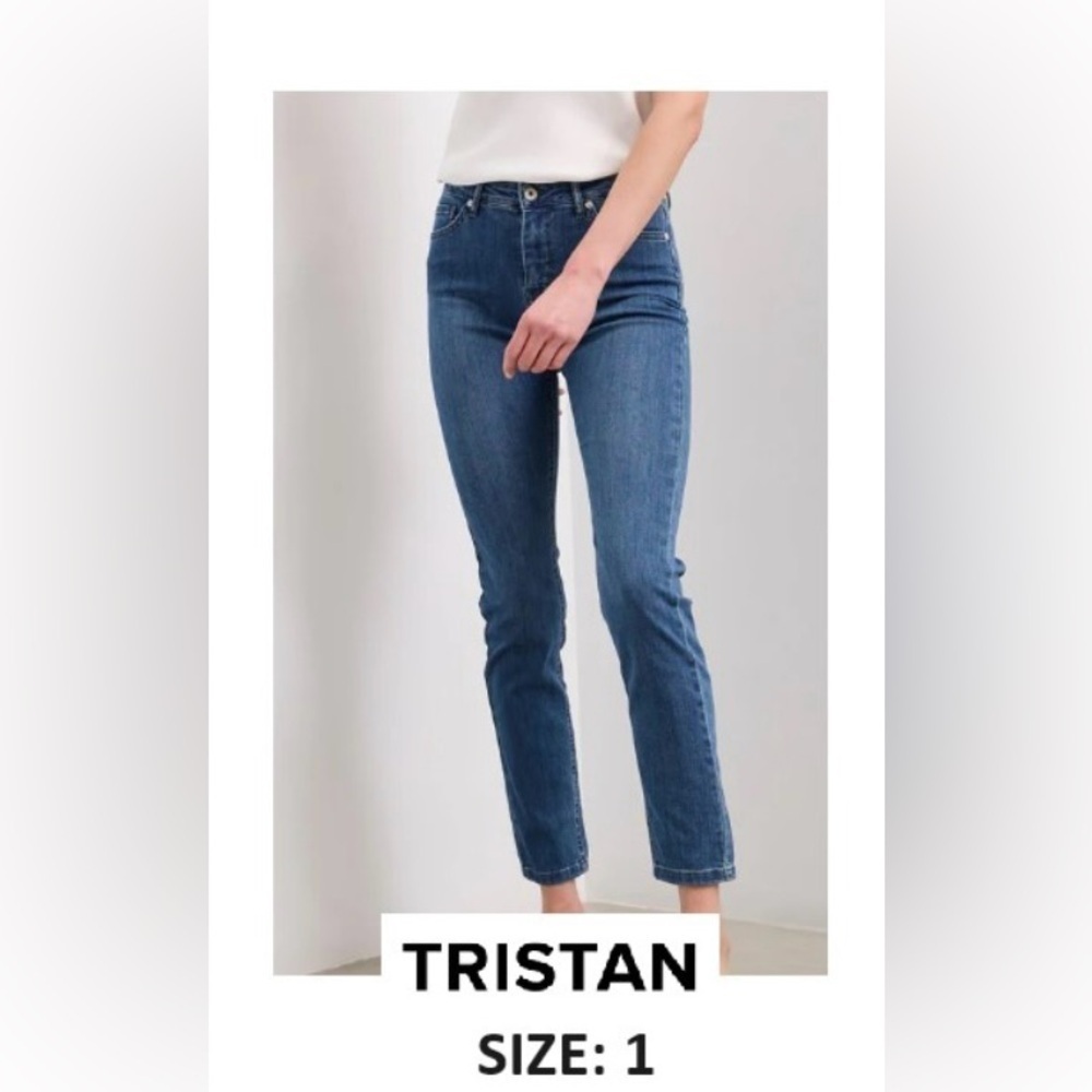 Tristan - Women’s Urban Fit Slim Jeans - Medium Blue. Size: 1. NWT.